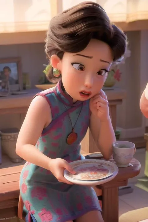 (8k, RAW photo, best quality, masterpiece:1.2), (intricate details), (best quality), (highres), ((perfect eyes)), perfect face, perfect lighting, vivid colors, intense colors, 1girl, cartoon style, minglee, <lora:minglee:0.85>