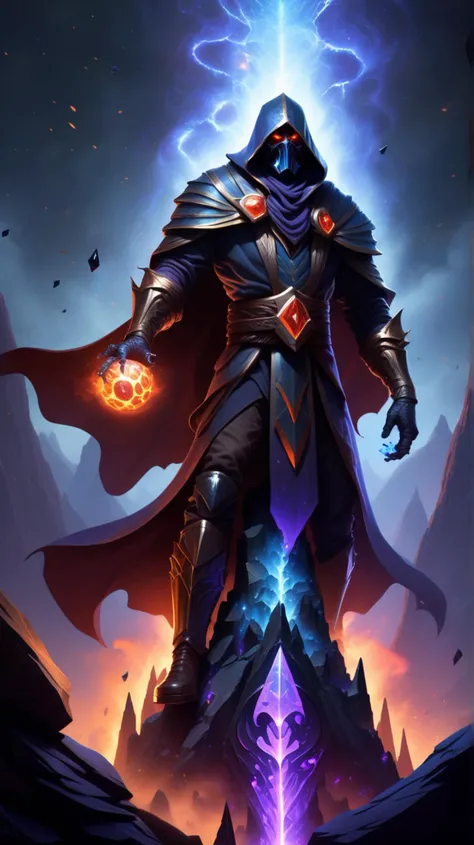 [(enigmatic (((28-year-old dark force user))) with glowing ember eyes], [consumed by ambition]:1.1) (atop an obsidian spire, channeling arcane energies that ripple and distort the very air:1.3)