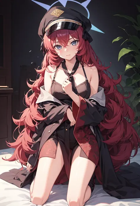 (safe:1.10), best quality, masterpiece, highres, solo, (iroha_bluearchive:1.10), kneeling, kneeling on one knee, on one knee, cowboy shot, looking at viewer, 30 <lora:iroha_bluearchive:0.80>
