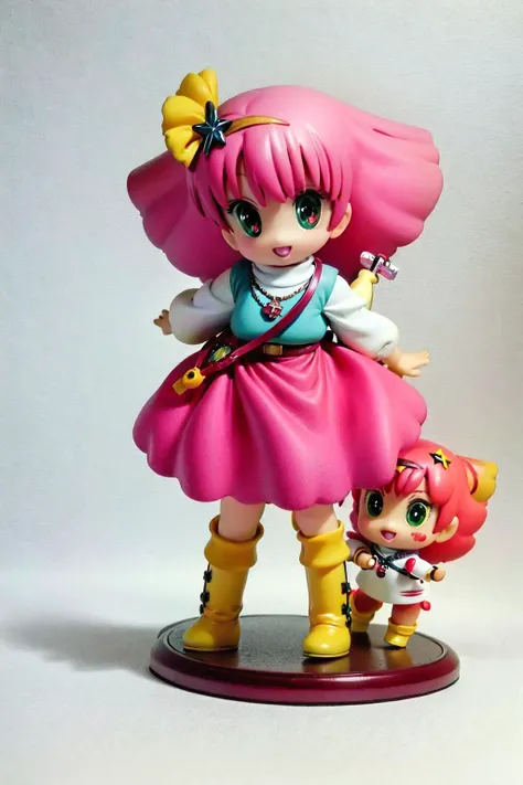 1girl, ((figure)) , ((((chibi)))), (( pvc)), best quality , realistic, ((photo)) morisawa ,cute, simple background
<lora:morisawaV1:1>