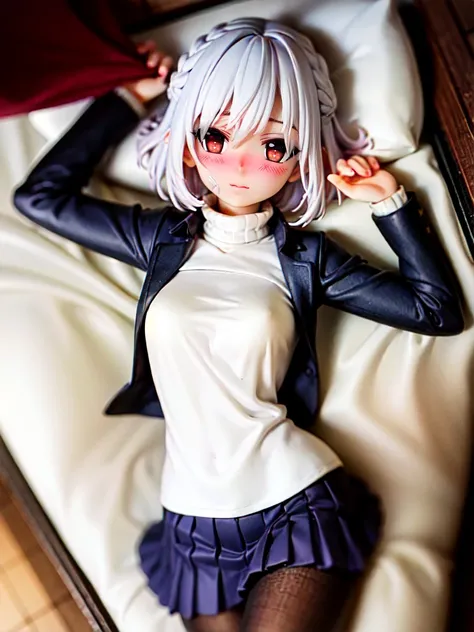 detailed face and eyes, detailed red eyes, blush, shy look, heavy breathing, look at viewer