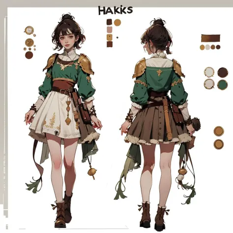(best quality:1.5),haesicks as an RPG character,character sheet,fantasy character,slim body,(simple background:0.9),<lora:add_detail:-0.6>,<lora:CharacterDesign_Concept:0.7>,multiple views,full body,beautiful legs,skindentation,<lora:haesicks-v15-byShurik:1>,