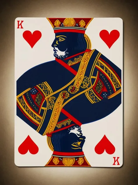 (masterpiece), (best quality),(extremely detailed unity 4k wallpaper),highly detailed,
facial hair, mustache, male focus, card (medium), 1boy, beard, black hair, card, playing card, crown, black eyes, weapon, sword, spade (shape), 2boys