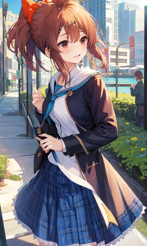 <lora:Akane1024X1024(1):1>, 1girl, akane,masterpiece, best quality, high quality, best quality, absurdres, outdoors, sunlight, light, city, landscape, nature,