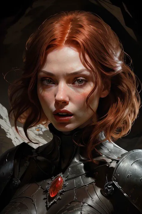 nsfw, Two-thirds portrait, highly detailed, 8k, photorealistic, high-quality, highly detailed silhouette of a beautifully designed adult red-haired woman with a face similar to Rebecca Ferguson with a perfect female figure. In the glow of the precious stones, the beautiful woman's face is distorted by a scream. different poses of despair. The painting is a masterpiece, the background of the cave is in the glow of bright crystals. The dark background gives the composition depth and mystery, bright colors with high detail, cinematic style, high definition images, high detail, cinematic style, HD detail,