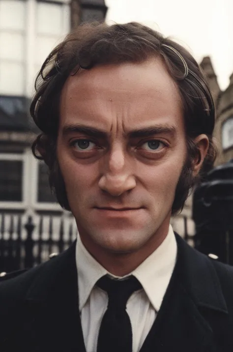 m@rtyf3ldm@n, wearing a suit, vintage portrait photo, 60s london, misaligned eyes <lora:SD15_m@rtyf3ldm@n_V3:1>