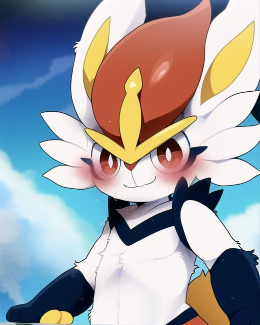 <lora:dagasi style:0.67> Cinderace, male, dagasi, animal focus, (pokemon), (solo), cute eyes, cute smile, ((symmetrical)), anatomically correct, masterpiece, best quality, detailed background, fullbody, kemono, fluffy, kicking a ball