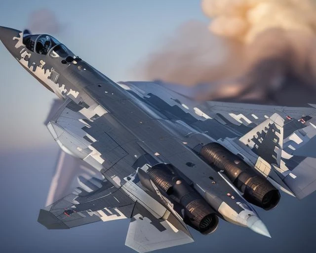 analog gloomy aerial photo of a (Su-57 Felon plane, <lora:SUKHOI-57:0.8>), (from behind), ((nighttime)), (flying low through a city on fire), (explosions in the background), (tracer gunfire), High Detail, Sharp focus, (photorealism), realistic, best quality, 8k, award winning, dramatic lighting, epic, cinematic, masterpiece, rim light, (action ), war, depth of field, dutch angle, motion blur