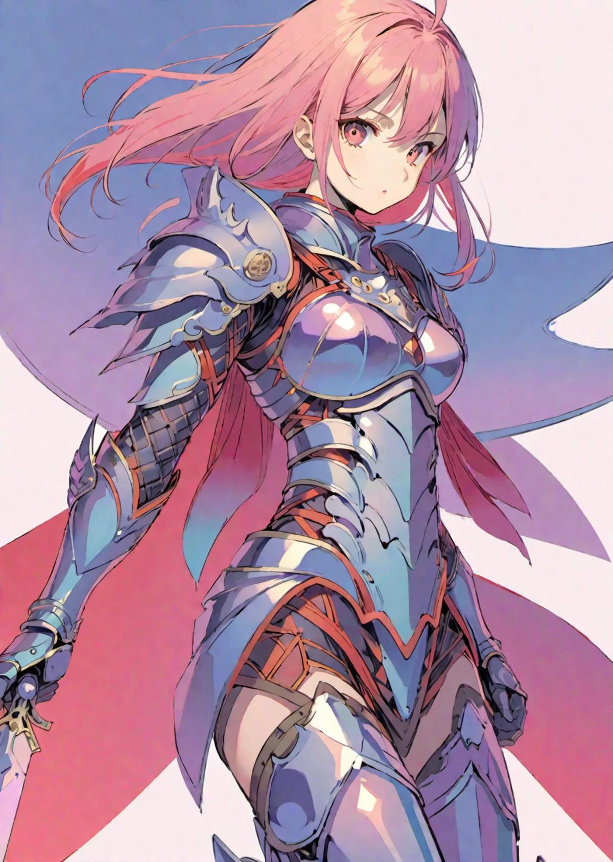1 female warrior detailed armor fantasy anime gradient
by Akihiko Yoshida Yoshitaka Amano