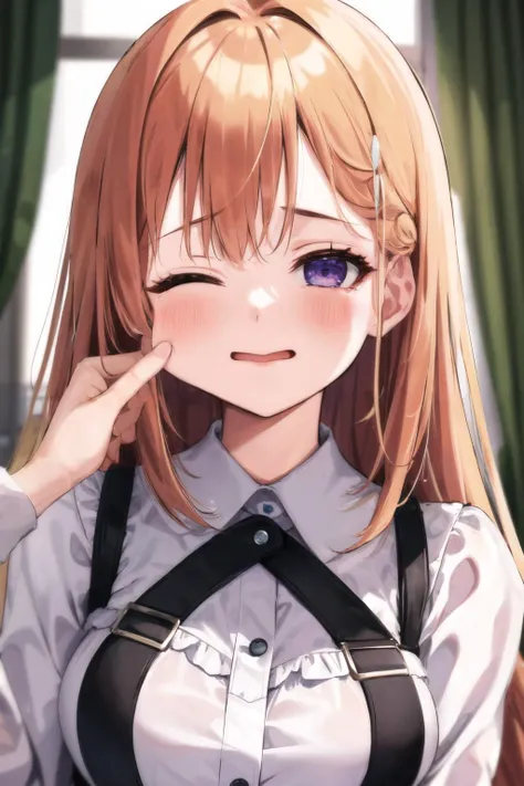 Highest quality, Soft Light, Ultra-high resolution,People Girls, alone, sexy, (Ecstatic face), (Brown eyes), Beautiful face in every detail,(High resolution detail of human skin texture), (Brown long hair), break,bra,Dress shirt,tie,Pleated skirt,panties,(Fellatio gestures:1.4), (Open your mouth:1.2),tongue,(Sweat:1.5),Sigh,Crossing your legs,Saliva dripping from the mouth,Spread your legs,My leg is being grabbed,(After Sex:1.7),Half-naked