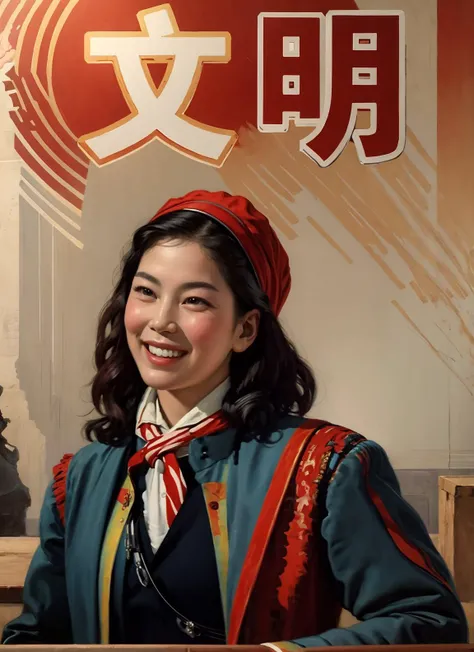 best quality, masterpiece, painting,red style,smile
<lora:CN60s:1>