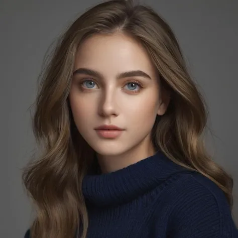 (masterpiece:1.3),(8k, photorealistic, RAW photo, best quality:1.4),(1girl),beautiful face,(realistic face),beautiful hairstyle,realistic eyes,beautiful detailed eyes,(realistic skin),beautiful skin,(navy blue sweater),absurdres,attractive,ultra high res,ultra realistic,highly detailed,golden ratio,dark,rim lighting