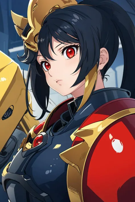 (masterpiece, best quality), intricate details, 8k,sharp focus,
1girl, <lora:AshleyWarioware:0.8> ashley_warioware, red eyes, helmet,
<lora:ParrleyFLEX:0.8> Parrley_armor, wearing Parrley_armor, big bulky futuristic armor, black armor, pauldrons,