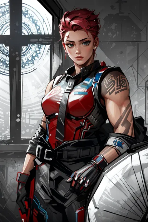 (masterpiece, best quality), intricate details,
1girl, <lora:zarya-16:0.8> zarya,
<lora:DW-000008:0.8> <lora:outfitTexas_outfitTexasv1:0.8> outfit-texas,
