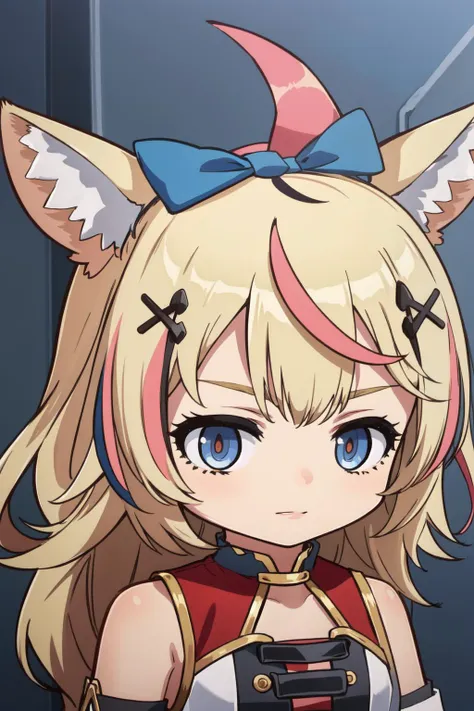 (masterpiece, best quality),  intricate details, 
<lora:omaru_polka_v2:0.8> op1, animal ears, hairclip, hair bow, streaked hair, 
 <lora:maplestory20:0.8> chibi,