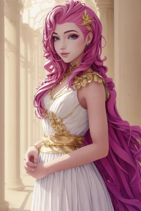 (masterpiece, best quality), intricate details,
1girl, <lora:Seraphine:0.8> xyzseraphine, pink hair,
<lora:GreekClothes:0.8> greek clothes, peplos,