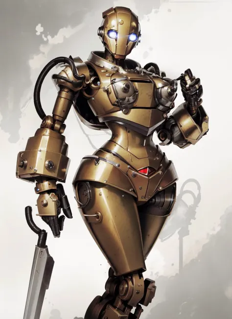 (masterpiece, best quality), intricate details,
<lora:BlitzcrankV2:0.6> blitzcrank, <lora:robotGirlLora_v10:1> humanoid robot, robot, robot joints, joints, helmet, armor, robot girl, metal breasts, feminine, large breasts,