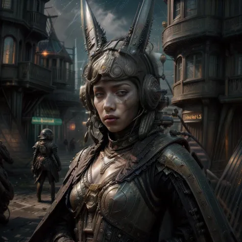 <lora:more_details:0.6>, <lora:epiCRealismHelper:1>, a photograph of bea \(pokemon\) as an 18 year old Swedish female composition of human and rabbit but not human ears and cyborg open face helmet, (holding sci-fi laser rifle), intricate and gothic skin tight full body suit with hooded cloak and red and black leggings, hyperrealistic, (((steampunk, gothic, sci-fi, retro-future))), (full body:1.4),  by Evan Ayres and Tyler Edlin Art, Deviant Art, high quality photography, Canon EOS R3, extremely detailed, otherworldly hues, intricate costumes, steampunk creatures, steampunk props, lavish details, embellished architecture, moonlight, cinematic composition, (night:1.5), (night time:1.5), horizon in background, pale skin, green eyes, blonde hair and green highlights, outside, skull as moon:1.5, (steampunk beach:1.4),, <lora:more_details:0.6>,  <lora:GPTS6 Hella-sthetic_424353:1>,<lora:S12 v4.2 NAI_208163:1>, <lora:epiCRealismHelper:1>, a photograph of bea \(pokemon\) as an 18 year old female composition of human and rabbit but not human ears and cyborg open face helmet, (holding sci-fi laser rifle), intricate and gothic skin tight full body suit with hooded cloak and red and black leggings,  hyperrealistic, (((steampunk, gothic, sci-fi, retro-future))),  (full body:1.4),  by Evan Ayres and Tyler Edlin Art, Deviant Art, high quality photography, Canon EOS R3, extremely detailed, otherworldly hues, intricate costumes, steampunk creatures, steampunk props, lavish details, embellished architecture, moonlight, cinematic composition, (night), (night time:1.4), horizon in background, pale skin, green eyes, blonde hair and green highlights, outside, skull as moon:1.5, (steampunk town pier:1.4),