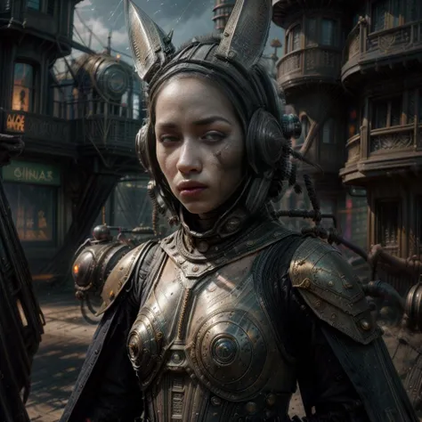 <lora:more_details:0.6>, <lora:epiCRealismHelper:1>, a photograph of bea \(pokemon\) as an 18 year old Swedish female composition of human and rabbit but not human ears and cyborg open face helmet, (holding sci-fi laser rifle), intricate and gothic skin tight full body suit with hooded cloak and red and black leggings, hyperrealistic, (((steampunk, gothic, sci-fi, retro-future))), (full body:1.4), by Evan Ayres and Tyler Edlin Art, Deviant Art, high quality photography, Canon EOS R3, extremely detailed, otherworldly hues, intricate costumes, steampunk creatures, steampunk props, lavish details, embellished architecture, moonlight, cinematic composition, (night:1.5), (night time:1.5), horizon in background, pale skin, green eyes, blonde hair and green highlights, outside, skull as moon:1.5, (steampunk beach:1.4),, <lora:more_details:0.6>, <lora:GPTS6 Hella-sthetic_424353:1>,<lora:S12 v4.2 NAI_208163:1>, <lora:epiCRealismHelper:1>, a photograph of bea \(pokemon\) as an 18 year old female composition of human and rabbit but not human ears and cyborg open face helmet, (holding sci-fi laser rifle), intricate and gothic skin tight full body suit with hooded cloak and red and black leggings, hyperrealistic, (((steampunk, gothic, sci-fi, retro-future))), (full body:1.4), by Evan Ayres and Tyler Edlin Art, Deviant Art, high quality photography, Canon EOS R3, extremely detailed, otherworldly hues, intricate costumes, steampunk creatures, steampunk props, lavish details, embellished architecture, moonlight, cinematic composition, (night), (night time:1.4), horizon in background, pale skin, green eyes, blonde hair and green highlights, outside, skull as moon:1.5, (steampunk town pier:1.4),