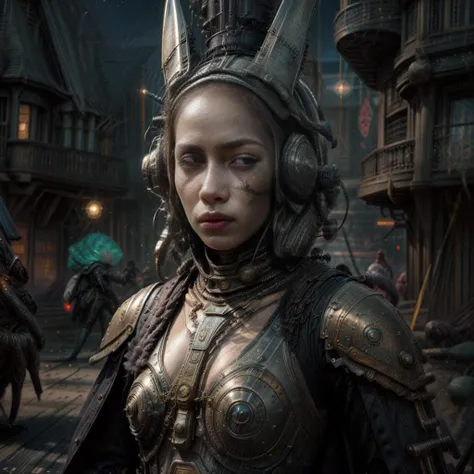 <lora:more_details:0.6>, <lora:epiCRealismHelper:1>, a photograph of bea \(pokemon\) as an 18 year old Swedish female composition of human and rabbit but not human ears and cyborg open face helmet, (holding sci-fi laser rifle), intricate and gothic skin tight full body suit with hooded cloak and red and black leggings, hyperrealistic, (((steampunk, gothic, sci-fi, retro-future))), (full body:1.4),  by Evan Ayres and Tyler Edlin Art, Deviant Art, high quality photography, Canon EOS R3, extremely detailed, otherworldly hues, intricate costumes, steampunk creatures, steampunk props, lavish details, embellished architecture, moonlight, cinematic composition, (night:1.5), (night time:1.5), horizon in background, pale skin, green eyes, blonde hair and green highlights, outside, skull as moon:1.5, (steampunk beach:1.4),, <lora:more_details:0.6>,  <lora:GPTS6 Hella-sthetic_424353:1>,<lora:S12 v4.2 NAI_208163:1>, <lora:epiCRealismHelper:1>, a photograph of bea \(pokemon\) as an 18 year old female composition of human and rabbit but not human ears and cyborg open face helmet, (holding sci-fi laser rifle), intricate and gothic skin tight full body suit with hooded cloak and red and black leggings,  hyperrealistic, (((steampunk, gothic, sci-fi, retro-future))),  (full body:1.4),  by Evan Ayres and Tyler Edlin Art, Deviant Art, high quality photography, Canon EOS R3, extremely detailed, otherworldly hues, intricate costumes, steampunk creatures, steampunk props, lavish details, embellished architecture, moonlight, cinematic composition, (night), (night time:1.4), horizon in background, pale skin, green eyes, blonde hair and green highlights, outside, skull as moon:1.5, (steampunk town pier:1.4),