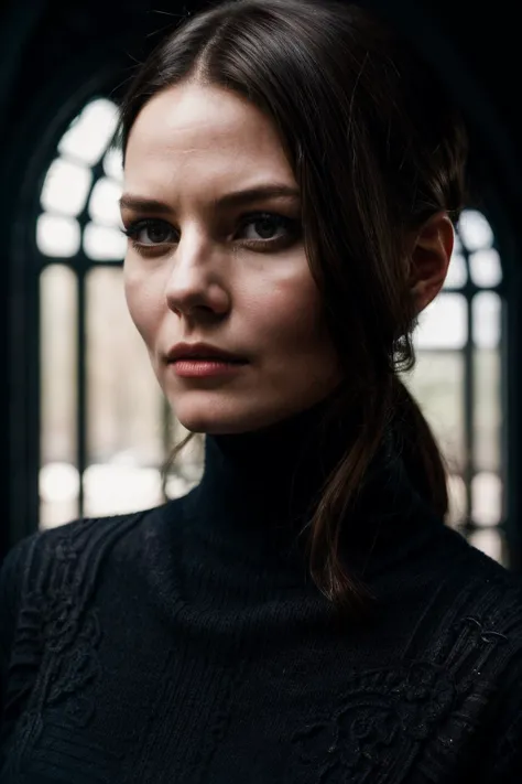 A stunning intricate full color portrait of jmn, wearing a black turtleneck, epic character composition, by ilya kuvshinov, alessio albi, nina masic, sharp focus, natural lighting, subsurface scattering, f2, 35mm,<lora:JenniferMorrison-RealVision-V1.0:1> <lora:add_detail:0.8>