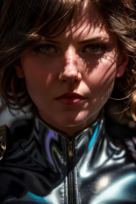 A stunning intricate full color up close portrait of jmn, dressed powergirl costume, epic character composition, by ilya kuvshinov, alessio albi, nina masic, sharp focus, natural lighting, subsurface scattering, f2, 35mm,<lora:JenniferMorrison-RealVision-V1.0:1> <lora:add_detail:0.8>
