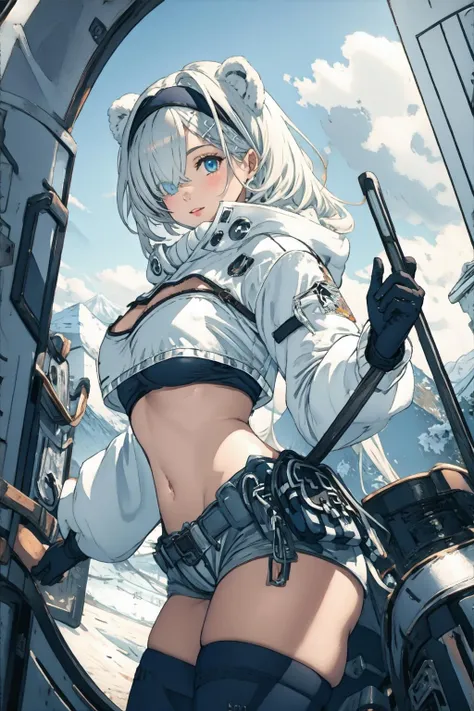 1girl, ctcas, <lora:Aurora:0.8>, <lora:GBFSP:0.8>,, , Cowboy Shot, Ground Level Shot,