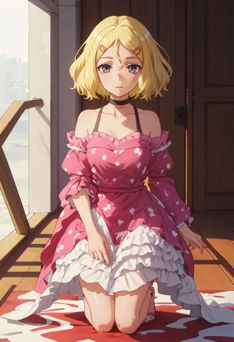 (safe:1.10), best quality, masterpiece, highres, solo, (sakura_donttoywithmemissnagatoro:1.10), kneeling, kneeling on one knee, on one knee, cowboy shot, looking at viewer, anime_style, 27 <lora:sakura_donttoywithmemissnagatoro:0.80>