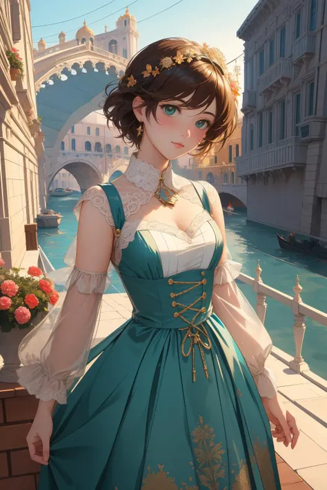 1girl, (designed by Thomas Dewing:1.3) and (Dana Schutz:0.7) , scene art, awardwinning Vector Art, intricate background, low angle shot of a Private Press Soothing Mint and Lavender ("The construction of the Rialto Bridge":1.3) , roots and Bamboo background, desolate forest and Solar eclipse in background, Hurricane, Sharp and in focus, Maximalist, Guilty, Rollerwave, Cold Lighting, Low shutter, psychedelic colors, glittering, Double Exposure, ultra high res, pixiv, surreal