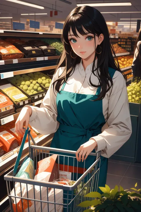 1girl, detailed Concept art, intricate details, landscape of a Supple Tranquil Black and Green ([Elder scrolls:Grocery store:1]:1.3) from inside of a TelÄ, fall reeds and indoors, Winter, Simple and clean, Relieving, Memecore Art, dramatic lighting, L USM, Vivid Colors, caustics, rainbow swirl, photolab, dslr, (by Giorgione:1.3) , (Alex Prager:0.9) , (George Morland:1.1) , (George Lucas:0.9) , minimalistic, vibrant