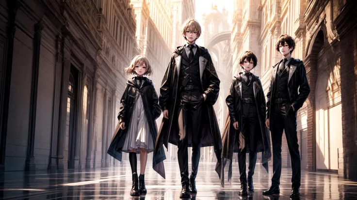magic, 3 girls, 2 boys, magic academy, masterpiece, portrait, full body shot, facing the camera, <lora:add_detail:0.2> <lora:DW-000008:0.1> <lora:LAS:0.4> <lora:hairdetailer:0.4> <lora:more_details:0.4>