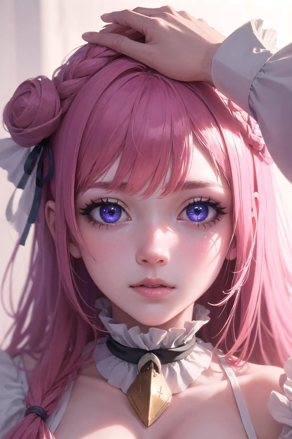 (highly detailed:1.3),
<lora:dorothy-nikke-richy-v1:1>,dorothy \(nikke\),
Ultra-detail,(highres:1.1),best quality,(masterpiece:1.3),cinematic lighting,
(highly detailed face and eyes:1.3), <lora:HeadpatPOV:1> HeadpatPOV, pov, headpat,