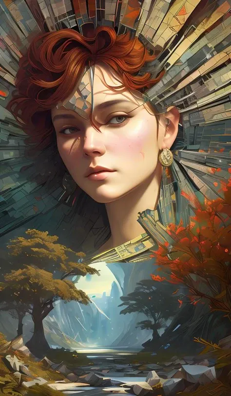 Fragmented Supernova - Fractured Shards of Crumbling Beauty" Beautiful; Voxel Fractals; Decadent; Hyper Detailed; Cubic; Complex; Fragments; shatterd,Surreal; Eldritch; Deep Colours; Cinematic; 8K; Photorealistic; By Tom Bagshaw; Ryohei Hase; Junji Ito; Sandra Chevrier; Beeple; Ralph Horsley; Roberto Ferri; Michael Kaluta; Victor Adame Minguez; Todd McFarlane; Alphonse Mucha; Erik Johansson. Octane Render; SFX; Ambient Occlusion; Photorealistic