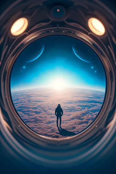 abstract dream, space, intricate, grand scale, alone, cinematic film still, insane detail, sharp focus, depth of field, realistic lighting, (realistic perspective), complex, (multiple subjects), 4k HDR