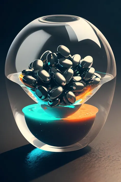 pill floating with glowing liquids inside. intricate artwork by Tooth Wu and wlop and beeple. octane render, trending on artstation, greg rutkowski very coherent symmetrical artwork. cinematic, hyper realism, high detail, octane render, 8k
