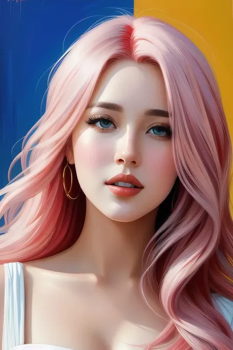 portrait of sexy girl with pink hair, low cut dress, boho chic | | very very anime!!!, fine - face, symmetry face, audrey plaza, fine details. anime. realistic shaded lighting poster by ilya kuvshinov, katsuhiro otomo, kidmo!!!, trending on artstation, magali villeneuve, artgerm, jeremy lipkin and michael garmash and rob rey