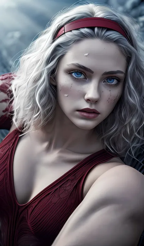 an awarded profesional photography of 1girl (pale white skin, beautiful ice blue eyes,) medium hair ringlets burgundy with hairband with detached sleeves and spider's web with fbitter,she make lying on back in a autumn ,,maked with Canon PowerShot G7X MarkIII photography by Roger Ballen dramatic light,(epic scene:1.3),ultradetialed character with perfect face,detailed skin,(ultrasharp:1.3),(masterpiece:1.1),best quality AS-YoungV2 ,(photorealistic:1.2),ultrarealistic,realistic ultradetailed character,4k perfect quality, Aerial view<lyco:GoodHands-beta2:1.0>Magnificent, Imperceptible detail, Intricately designed,abstract dream, space, intricate, grand scale, alone, cinematic film still, insane detail, sharp focus, depth of field, realistic lighting, (realistic perspective), complex, (multiple subjects), 4k HDR,<lora:add_detail:0.5> <lora:more_details:0.25> <lora:FantasyWorldV1:0.25>