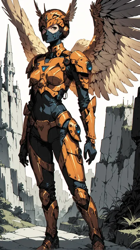 score_9,score_8_up,score_7_up,xenotr1p,<lora:Xenotrip:1>,Valkyrie,full body,golden armor,wings,winged Valkyre helmet,realistic,black white,