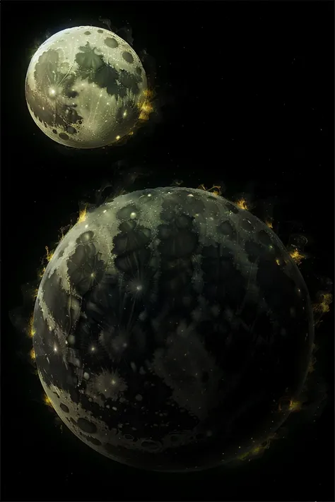 masterpiece, no humans, green moon, Solar-Powered Energy Room, HDR, <lora:GreenMoon:.8>