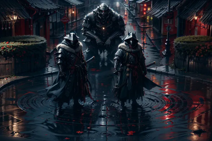 ï¼A cyberhost is broadcasting urgent news)ï¼(Direct broadcasting roomï¼cyborg anchorï¼Sci-fi futuristic roomï¼ï¼full body ï¼holding weapon,Huge glass pyramid city,
(masterpiece, best quality:1.3),Dramatic light,multi-layered compositions, Meticulously crafted,extremely absurd,Suitable designï¼
(realistic, photo-realistic:1.4),Ultrahigh HD Picture, Sharp details,contrast of warm and cool tones,(film grain:1.3),
<lora:绪å¿-é»ç½é£æ ¼èæ¯ black and white:0.6>,BLACK AND WHITE,enchanted sword ,<lora:Samuraibot:0.7>,cyborg ,BULKY METAL,<lora:Mild detail adjusterV10_4:0.5>, <lora:more_details:0.5> ï¼<lora:Elixir:1>