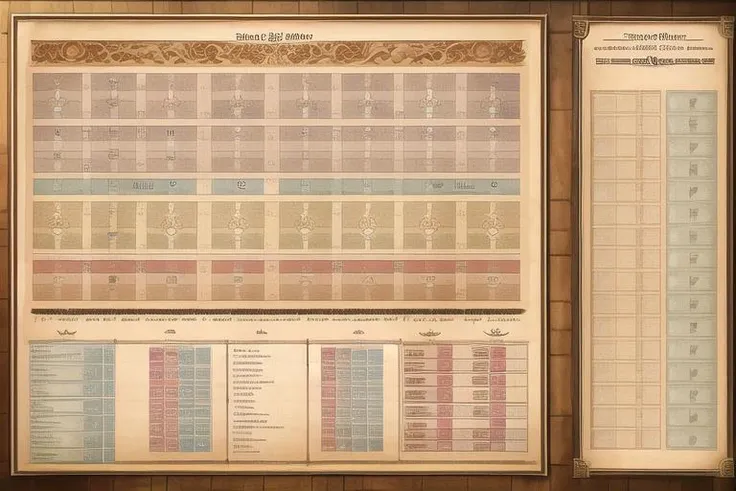 [ancient scroll diagram character sheet, proper proportions, copy paste, vibrant colors, priority order, desirable assets, rtx textures, beautiful work, superb craftsmanship, masterfully aligned, extremely intricate, detailed features, defined edges, intense focus, sdr hdri, pic vid, hyper realistic, high quality, max resolution, epic composition, cinematic lighting, full shot]:0.5