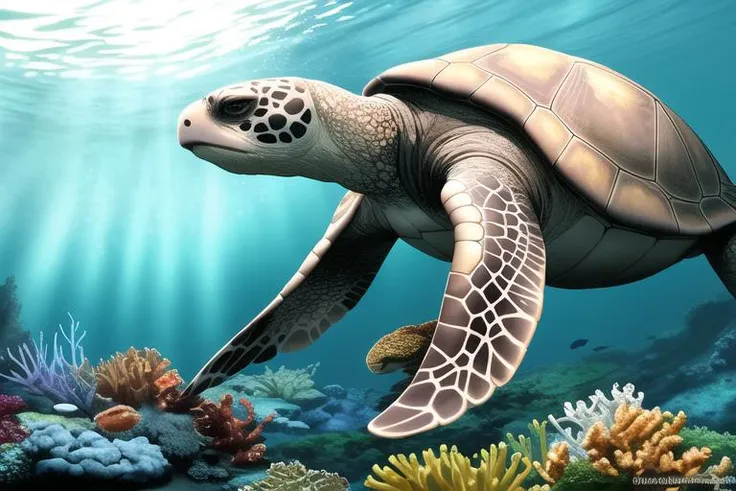 [animal planet national geographic sea turtle lit underwater caustics octane, proper proportions, copy paste, vibrant colors, priority order, desirable assets, rtx textures, beautiful work, superb craftsmanship, masterfully aligned, extremely intricate, detailed features, defined edges, intense focus, sdr hdri, pic vid, hyper realistic, high quality, max resolution, epic composition, cinematic lighting, full shot]:0.5