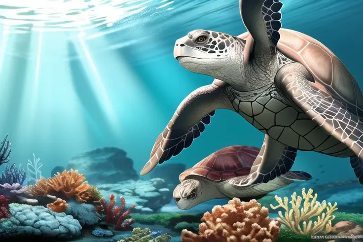 [animal planet national geographic sea turtle lit underwater caustics octane, proper proportions, copy paste, vibrant colors, priority order, desirable assets, rtx textures, beautiful work, superb craftsmanship, masterfully aligned, extremely intricate, detailed features, defined edges, intense focus, sdr hdri, pic vid, hyper realistic, high quality, max resolution, epic composition, cinematic lighting, full shot]:0.5