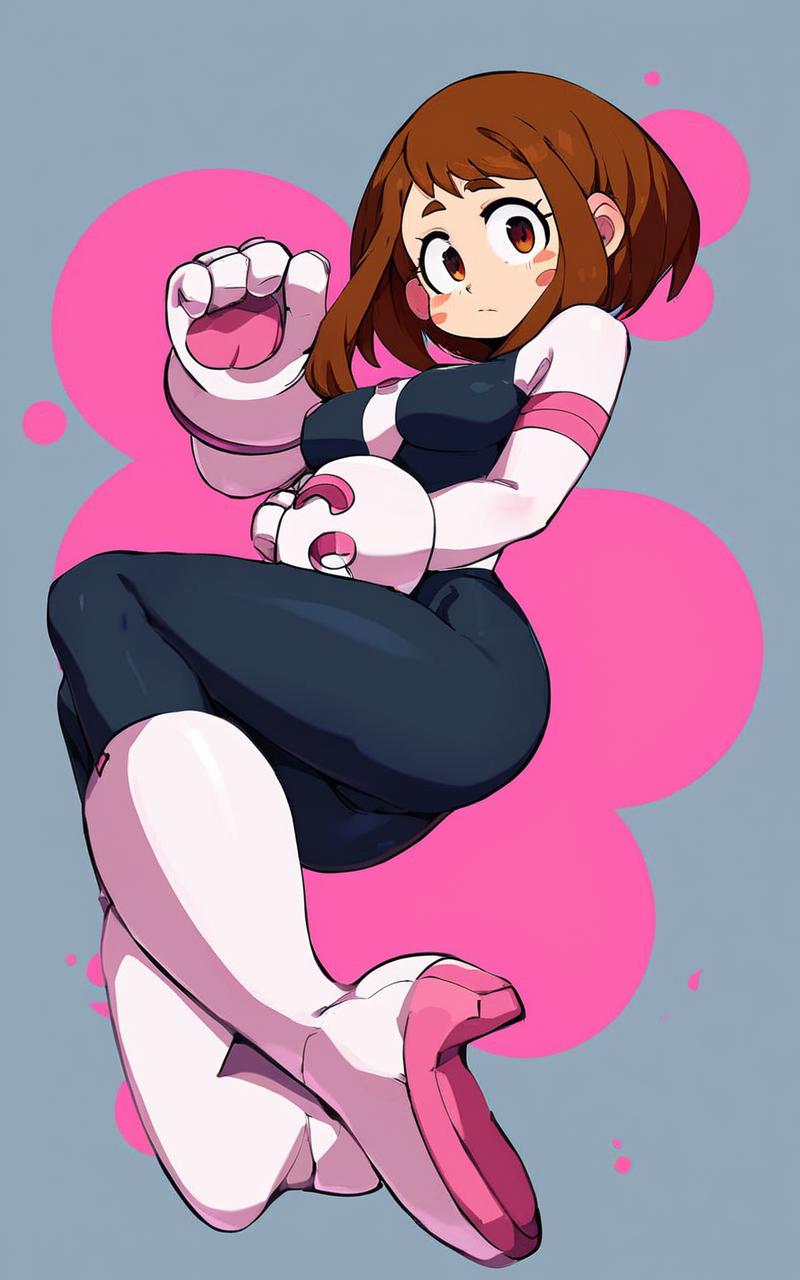 for PONY & SDXL, Uraraka Ochako (My Hero Academia) 麗日お茶子 (僕のヒーローアカデミア) v1.0 fot PONY