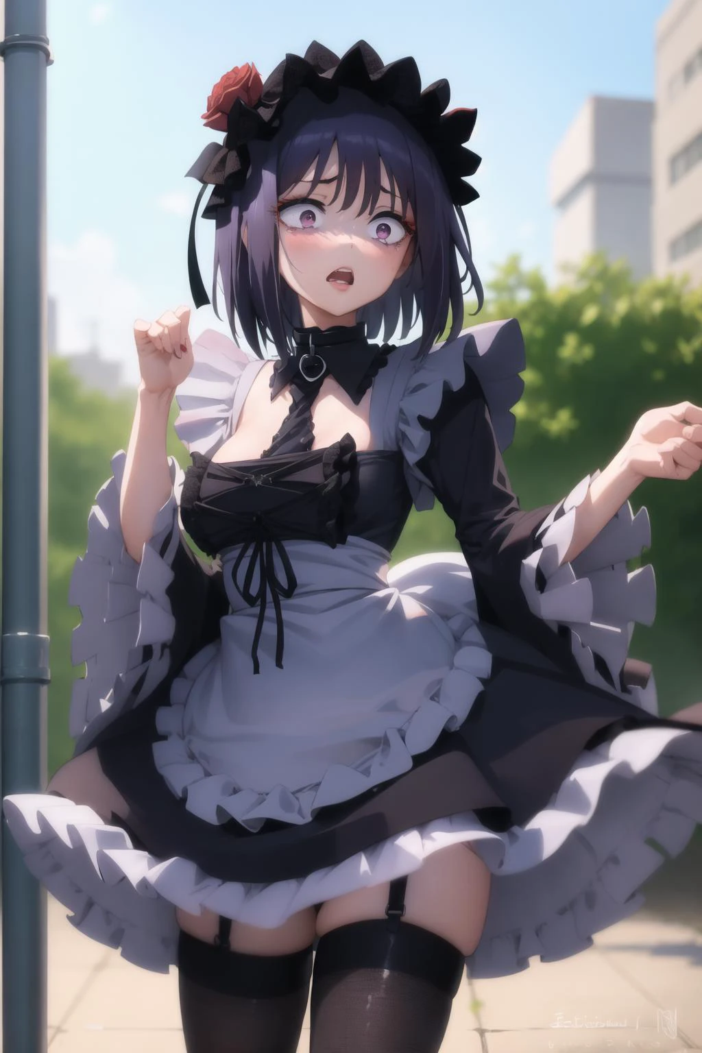 <lora:constricted_pupils_v0.2a:1.0>
1girl, constricted pupils,
<lora:sono-bisque_v4.0b:1> kuroe shizuku, :o, worried,, masterpiece, best quality, highly detailed