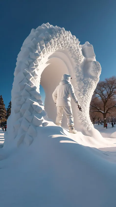 (Realistic),masterpiece,best quality,cinematic lighting,natural shadow,highest detail,professional photography,detailed background,depth of field,insane details,intricate,aesthetic,subsurface scattering,dynamic angle,
Human facing in hopeless black hole,
<lora:add-detail-xl:1>,<lora:PE_SnowSculpture:0.8>,PESnowSculpture,Snowsculpture,