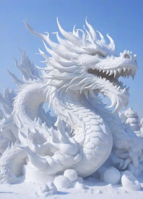 <lora:PE_SnowSculpture:0.8 > PESnowSculpture,Snowsculpture,
beautiful dragon
masterpiece, high resolution, octance 4k, high detail,