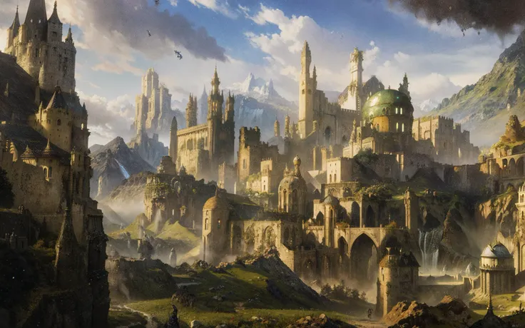 mtg card art, valleys, magic, spells, ravnica