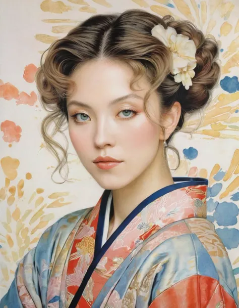 front shot, portrait of (syds woman), in Tokyo in the 80s, pastel, tin contour, watercolor, flat, paint strokes, colorful patterns, by yoshitaka amano, by Takato Yamamoto
<lora:SydneySweenyXLDogu:1>