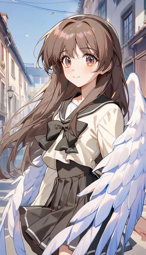 1girl,
ask \(askzy\),torino aqua,migolu,(jiu ye sang:1.1),(rumoon:0.9),(mizumi zumi:1.1),
ayaka,school uniform,angel wings,angelayaka,schoolayaka,solo,(close-up:1.2),cowboy shot,smile,looking at viewer,random background,
masterpiece,newest,best quality,very aesthetic,absurdres,safe,
